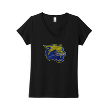 Load image into Gallery viewer, District ® Women’s Very Important Tee ® V-Neck w/Rhinestone Cougar
