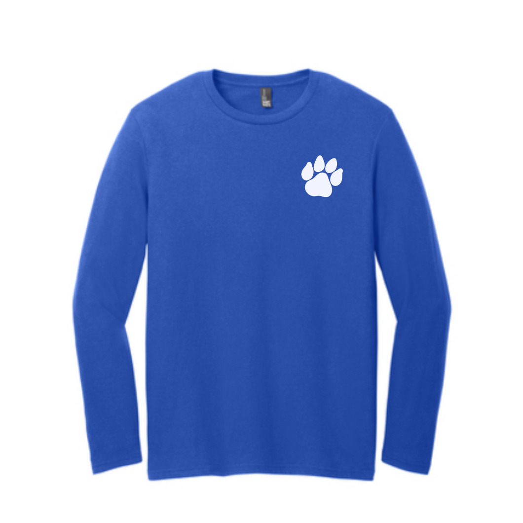 District ® Very Important Tee ® Long Sleeve w/Paw & Cougars (Adult Sizes)