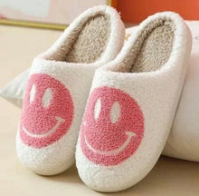 Load image into Gallery viewer, RETRO Smiley Face Slippers  - Soft, Plush &amp; Comfy
