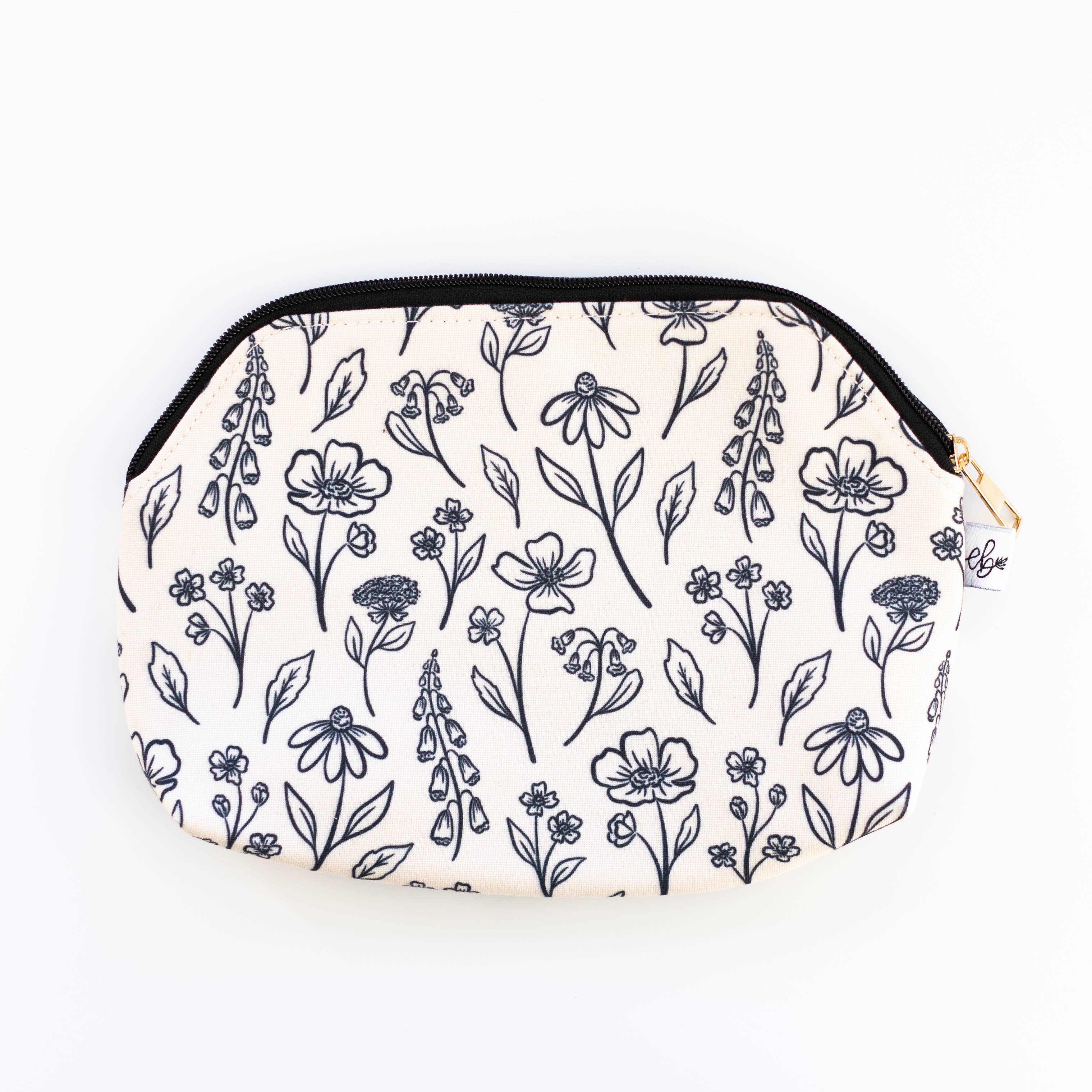 Women's Printed ivory checkered Mini Zipper Pouch – Happie Planet Boutique  LLC